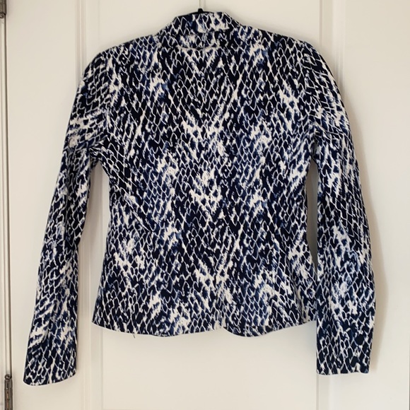 Jacob Navy and White Suit Jacket - Picture 4 of 4